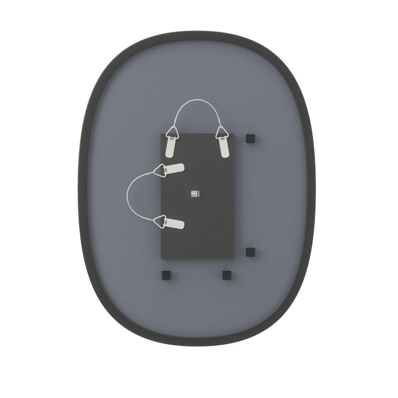 Hub Oval Rubber Wall Mirror & Reviews Joss & Main